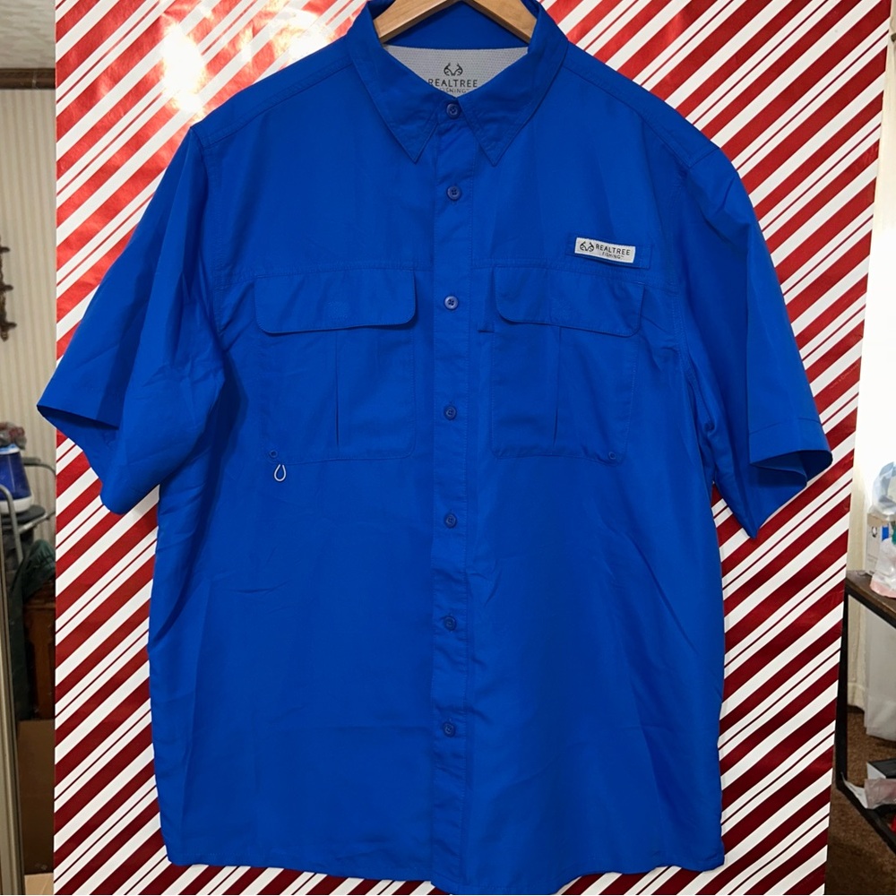 RealTree Blue Fishing Shirt